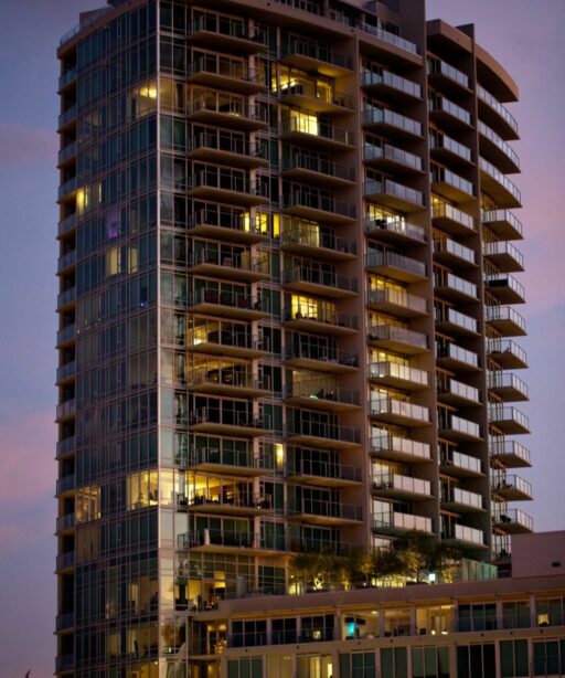 Building Skyscraper Fave Sunset Lights Img 7885
