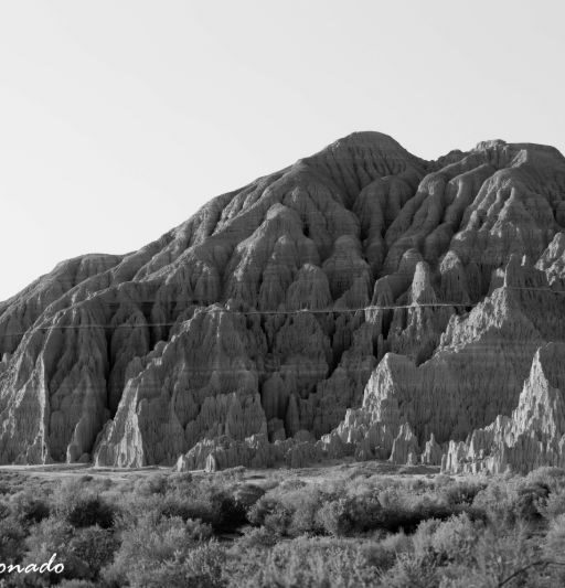 Landscape Cathedral Gorge Fave Lines Erosion 10 9744 Bw