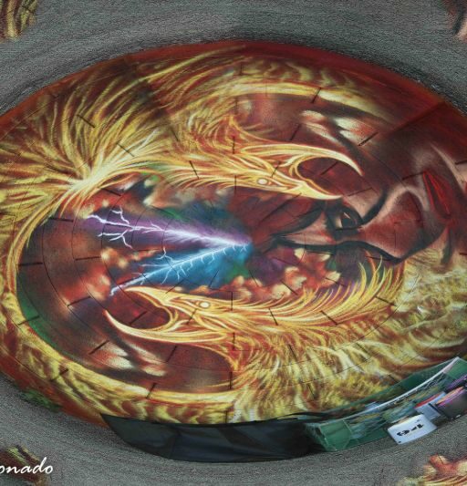 Round Polarcoord Firebird Painting Artwork Fave Dd2 Pl546605